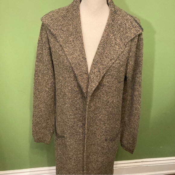 Suzy Shier Tan Sweater Duster Cardigan - Picture 7 of 10